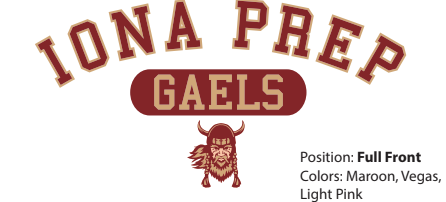 Long Sleeve Shirt- Iona Prep Gaels/Gael Head