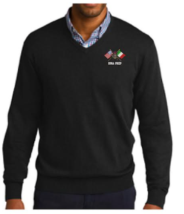 V-neck Sweater- Italian Club
